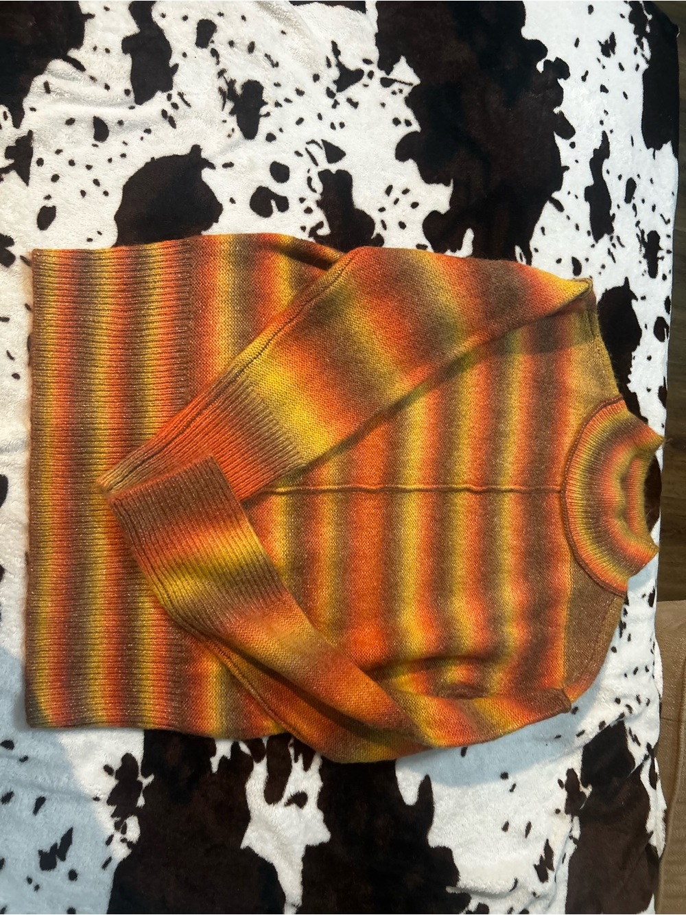 beachlunchlounge Orange, Gold & Yellow Gradient Long Sleeve Top